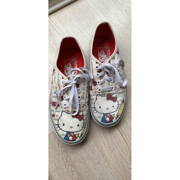 RARE VINTAGE Hello Kitty X Vans Shoe 40th Anniversary Sneakers Size 6.5 Womens - Picture 6 of 9